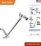 Adjustable Shower Universal Connection, Extension Arm, Angle To Up.... Fixed Price $25.76.