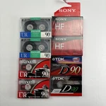 Maxell UR90 Sony HF120 Tdk D90 Blank Audio Cassette Lot Of 8 6 Sealed Type. Fixed Price $49.99.
