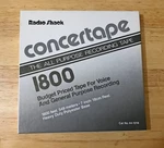 Radio Shack Realistic 44-1018 1800' 7" Reel Concert Tape Vintage 1980'S Logo. Fixed Price $19.99.