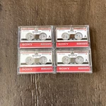 New Sony Lot Of 4 MC-90 Micro Cassette Tapes. Fixed Price $19.99.