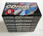 6 Pack Tdk Cd Power 90 High Energy Performance Blank Audio Cassette Tapes. Fixed Price $59.99.