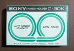 Sony C-90K Handi-holder Cassette Tape Minutes Vtg Japan Sold Blank. Fixed Price $15.15.