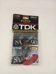 Tdk SA90 Super High Resolution Type Ii Blank Cassette Tapes 2 Pack New Sealed. Fixed Price $17.78.
