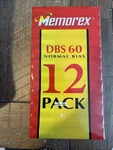 New Memorex Dbs 60 Normal Bias Audio Cassettes Sealed 12 Pack Factory. Fixed Price $23.99.