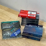 Lot 10 Sony Fuji Blank Cassette Tapes Sealed Hf 60 Hi-fi 90 Dr-i Type. Fixed Price $50.00.