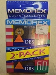 Vintage Memorex Dbs 2 Pack 60 Minute Blank Audio Cassettes New. Fixed Price $7.95.