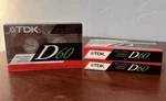 Lot Of 3 Tdk D60 Blank Audio Cassette Tapes Normal Bias New Sealed. Fixed Price $9.99.