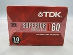 10 Pack Brick Of New Sealed Unused Tdk Xlii Superior D60 Audio Cassette Tapes. Fixed Price $40.00.