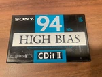Sony Cdit Ii 94 High Bias 140M Audio Cassette Blank Tape Sealed Ultra Slim. Fixed Price $9.99.