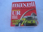 Maxell Blank Audio Cassette Tape 7 Pack Normal Bias Ur 90 Minute Recording. Fixed Price $12.95.