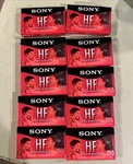 Sony High Fidelity Cassette Tapes Blank Sealed C-120HFL (8) /90. Fixed Price $34.95.