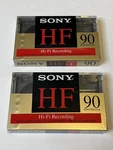 Sony HF90 Hi-fi Recording Blank Audio Cassettes New Sealed 2 Pack. Fixed Price $9.99.
