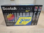 Vintage Scotch CX90 Minute Cassette Tapes 10 Pack Sealed New Normal Bias 80S. Fixed Price $44.00.
