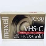 Maxell Camcorder Video Cassettes 1 Vhs-c Tape TC-30 Hgx-gold New Sealed. Fixed Price $7.99.