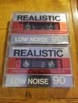 2 Vintage Realistic Ln 90 Min Blank Audio Cassette Tapes Type 1 Radio Shack. Fixed Price $9.95.