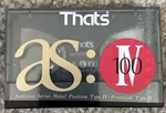 Sealed That's AS100 Type Iv Metal Audio Cassette New Blank Tape. Fixed Price $34.99.