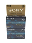 2 Pack Sony TC-30VHGL Vhs-c Premium Grade Camcorder Videocassette New Sealed. Fixed Price $14.99.