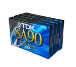 Pack Of 4 Tdk Sa 90 High Bias Super Avilyn Audio Cassettes For Optimal Sound. Fixed Price $82.09.