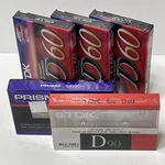 Lot Of 5 New Sealed Blank Cassette Tapes Tdk D60 D90 Prism CX120 Type Ho Iec. Fixed Price $18.99.