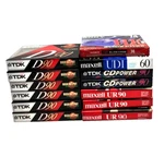 Blank Cassette Tapes (mix Lot Of 13) Tdk D90, Sony 74, Maxell Udi 60 (G42). Fixed Price $21.50.