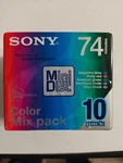 New Pack Sony Color Collection Mix Recordable Minidisc (md) 10MDW74CRX. Fixed Price $80.99.
