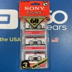 Sony MC-60B Microcassette Blank Tape Disc Min 3-PACK Sealed. Fixed Price $8.00.