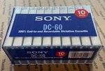 Sony DC-60 Pieces Recordable Dictation Cassette Sealed 10C-60DC. Fixed Price $34.99.