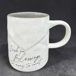 Demdaco Blessings Too Many Count Ceramic Coffee Mug Thanks Cream 4IN. Fixed Price $18.00.