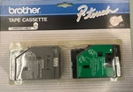 Genuine Brother P-touch Tape Cassette 2PCS TC-21 Red White And Black Clear 12 Mm. Fixed Price $16.99.
