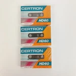 Certron Audio Blank High Density Cassette HD60 Minutes Lot Of 3 New Sealed. Fixed Price $18.00.