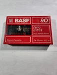 Basf Ferro Extra 90 Blank Audio Cassette Tape New Sealed Type CS1. Fixed Price $11.25.