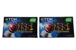New Tdk Cd Bass 120 Minute Blank Cassette Tapes Of Sealed. Fixed Price $12.95.
