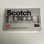 Scotch Cx 60 Min Audio Cassette Tape Normal Bias New Blank Media Made Korea. Fixed Price $6.00.