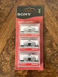 Sony MC60R Blank Audio Microcassette Tapes Minutes - 3 Pack Authentic New. Fixed Price $10.00.