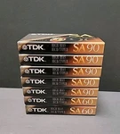 Lot Of 7 Tdk Sa 90 & 60 High Bias Iec Type Ii Cassette Tapes Brand New Sealed. Fixed Price $59.95.