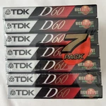 New Tdk D-60 High Output Audio Cassette Tapes Sealed 7 Pack IECI/TYPE1. Fixed Price $9.48.