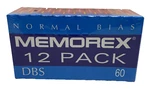 12 Pack Vintage Memorex Dbs 60 Cassette Tape Pink Clear Retro New & Sealed. Fixed Price $5.99.