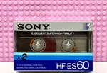 Sony Hf-es Twin Pak 60 1995 Type Ii Blank Cassette Tape (2)(SEALED). Fixed Price $44.99.