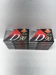 New Sealed Tdk D90HIGH Output Iecitype Blankcassette Tapes SETOF12. Fixed Price $20.00.