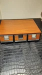 Vintage Add Stac Faux Wood Audio Cassette Tape 3 Drawer Storage Case 42 Slots. Fixed Price $11.00.