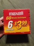 New Maxell Blank Tapes Audio Cassette Normal Bias Ur 60 Minutes Pack. Fixed Price $25.00.