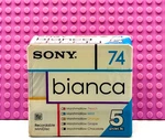 Md Sony Bianca 74 Pack Blank Mini Discs (5) (sealed). Fixed Price $59.99.