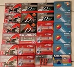 Tdk/maxell/scotch Lot Of 24 New D90/90/60 Blank Audio Cassette Tape Normal Bias. Fixed Price $100.00.