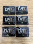 Sony Dat Lot: 6 New Sealed DT-74RA Tapes. Fixed Price $79.00.