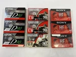 Blank Lot (9 Cassettes / Maxell Ur & Xlii 90, Sony Hf Tdk D90). Fixed Price $19.95.