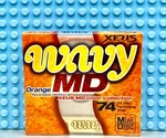 Md Xeus Wavy 74 Orange Blank Mini Disc (1) (sealed). Fixed Price $12.59.