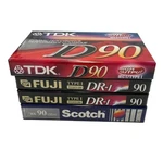 Tdk D90, Fuji Dr-i Scotch Bx Audio Cassette Tapes Lot Of 4 New Sealed. Fixed Price $14.99.