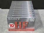 Sony Minute Audio Cassettes -normal Bias 10 Pack C-60HFC New. Fixed Price $14.95.