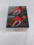 12 Pack Tdk Normal Position D60 Ieci/type Blank Audio Cassette Slimline Case. Fixed Price $28.99.