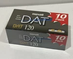 Maxell Dat 120MIN Digital Audio Cassette Tape Of 10 Sealed. Fixed Price $200.00.